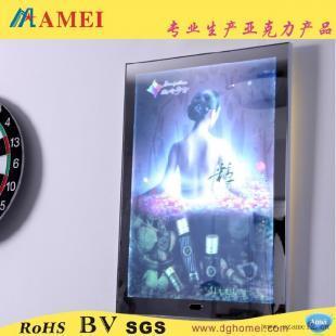 工廠專業(yè)生產(chǎn)壓克力LED燈箱 亞克力發(fā)光展示架的定制之道